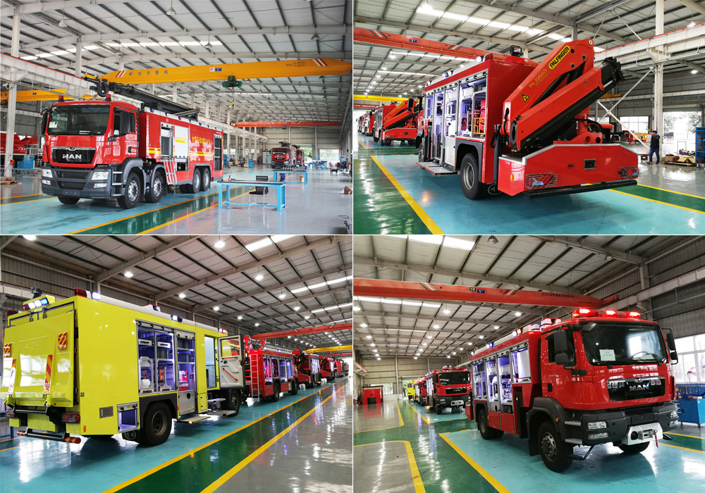 Sichuan Chuanxiao Fire Trucks Manufacturing Co., Ltd. ligne de production en usine