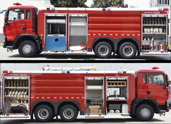 Sinotruk HOWO 12T Réservoir d'eau Camion de lutte contre les incendies Moteur de pompiers Véhicule spécialisé Prix de l'usine de Chine