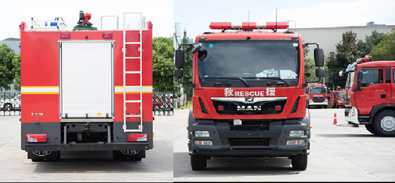 MAN 5T réservoir de mousse d'eau camion de lutte contre les incendies prix du véhicule spécialisé