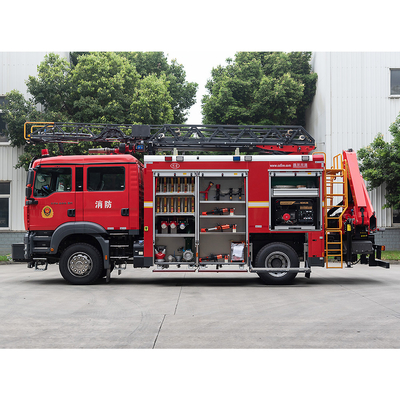 Camion de pompiers 60L/s de délivrance d'échelle pivotante de SITRAK pour la pompe à incendie