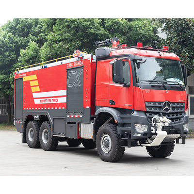 6x6 Aéroport de sauvetage ARFF de lutte contre les incendies camion de pompiers moteur de pompiers Aéroport d'accident Prix d'appel d'offres Chine usine