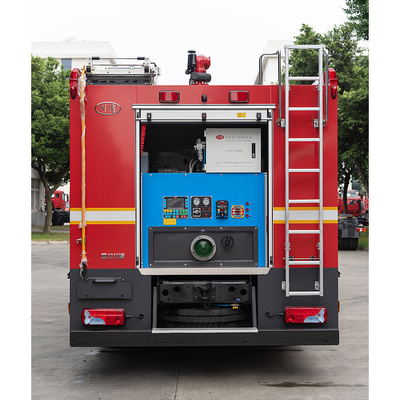 Camion de pompiers de réservoir d'eau de l'HOMME 6000L avec la structure soudée d'alliage d'aluminium