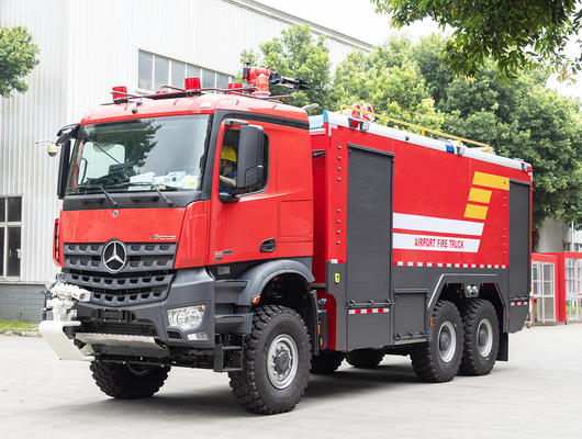 Benz 6x6 ARFF Aéroport camion de pompiers spécialisé Prix du véhicule Aéroport d'accident d'appel d'offres