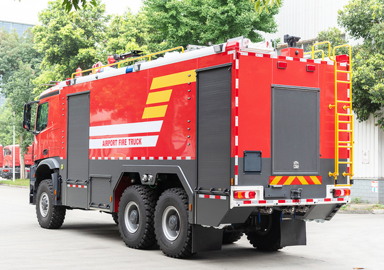 Benz 6x6 ARFF Aéroport camion de pompiers spécialisé Prix du véhicule Aéroport d'accident d'appel d'offres