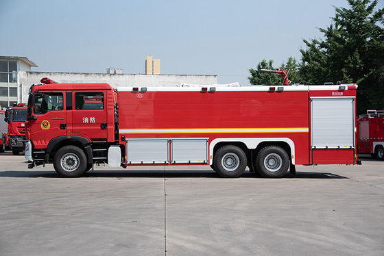 Camion industriel de lutte contre l'incendie de Sinotruk HOWO 18T avec la pompe à eau