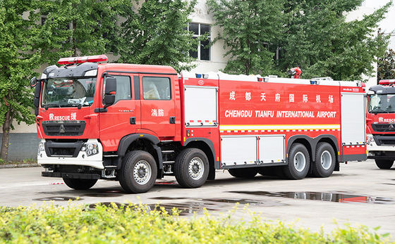 SINOTRUK HOWO 18T mousse d'eau CAFS camion de lutte contre les incendies prix véhicule spécialisé usine de Chine