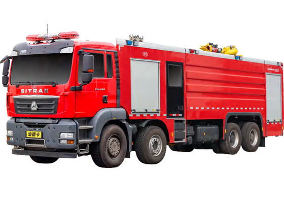 Camion de pompiers de réservoir d'eau résistant de cabine de double de 39200Kgs 18000L