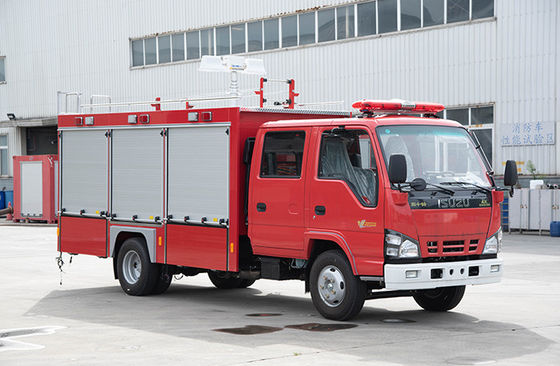 ISUZU Small Rescue Fire Truck avec les outils télescopiques de lumière et de délivrance