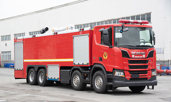 25 tonnes de camion de pompiers résistant de SCANIA avec la pompe à l'eau 10000L/min.