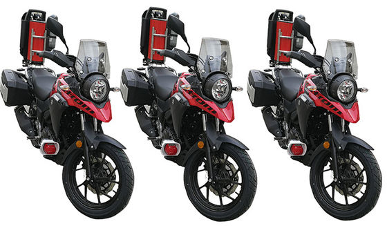 SUZUKI LES CAM contre l'incendie la moto de la lutte ATV avec le système de sac à dos