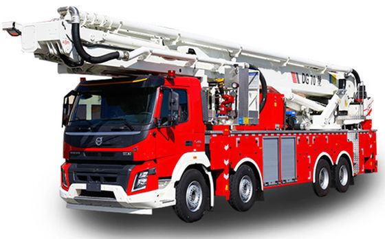 Camion aérien de lutte contre l'incendie de plate-forme de Volvo 70m