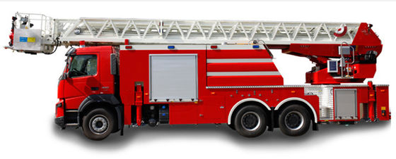 Camion de lutte contre l'incendie d'échelle pivotante de délivrance de Volvo 42m avec le réservoir d'eau